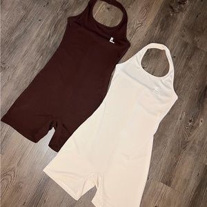 Romper (brown & cream colored)